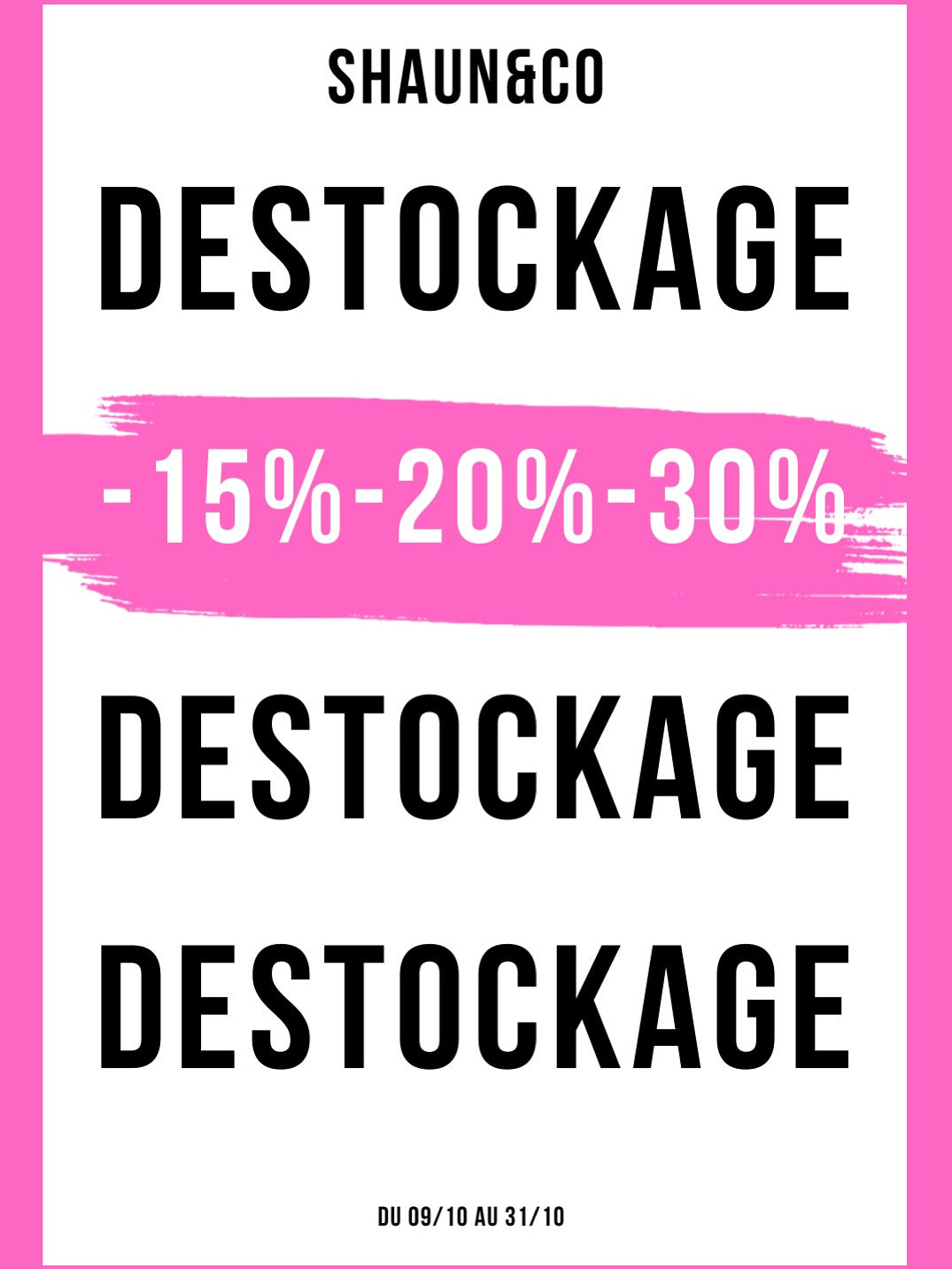 DESTOCKAGE