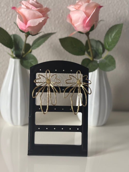 Boucle d’oreille fleur